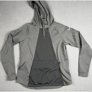 Nike Dry Academy Pro Pullover Hoodie Women's Medium CT7557 Gray Black Dri-FIT